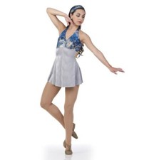 Child Medium Lyrical Dance Costume Dress CATCH ME Royal Blue -starting quan. 2