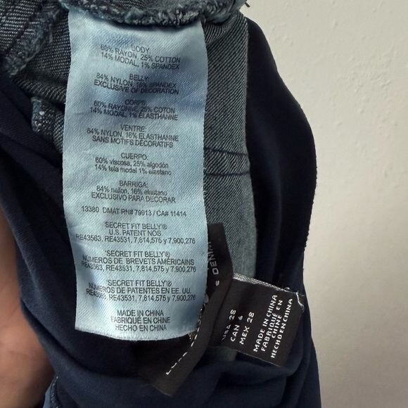 LED Luxe Essentials Denim Full Panel Maternity Je… - image 3