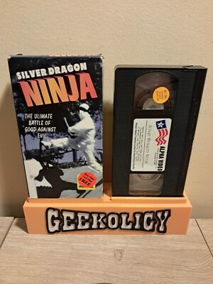 Silver Dragon Ninja VHS (1996 Alpha Video) Martial Arts Action Movie Harry Cain