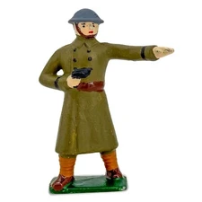 Vtg Full-Cast Painted Soldier Figure Repro AM13 Style Dimestore Army Man 3.125”