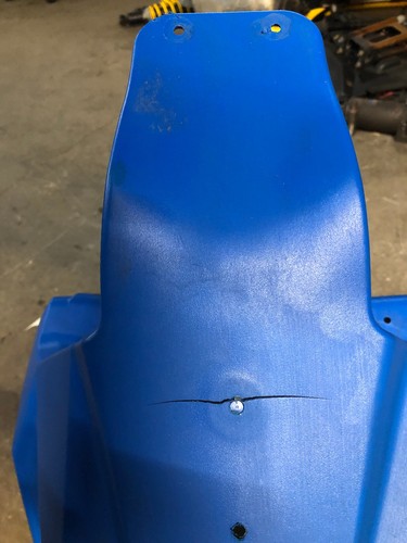 2015+ Polaris 600 800 Axys Rush Pro s x RMK OEM Blue nose panel Nosepan Assembly - Picture 4 of 5