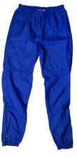 Vtg Nike Jogger Pants Mens L Blue Windbreaker Unlined Ankle Zip Active 90s Y2k