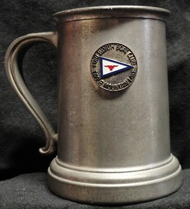 VTG Fort Worth Boat Club Eagle Mountain Lake TX Pewter Mug Award Dean Raymond