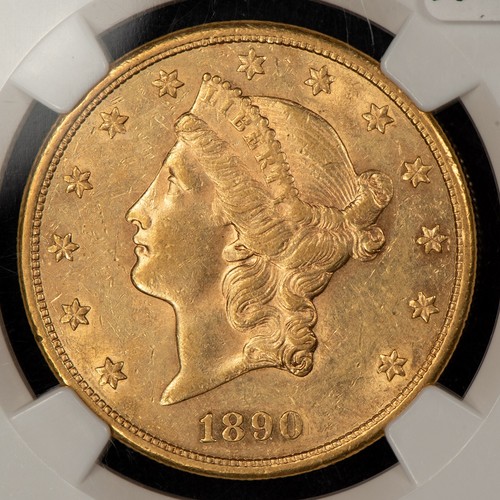 1890-S G$20 Liberty Head Gold Double Eagle - NGC AU 55 - SKU-G4448 - Picture 4 of 6