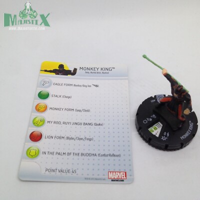 Heroclix Fear Itself set Monkey King #003 Common figure w/card!