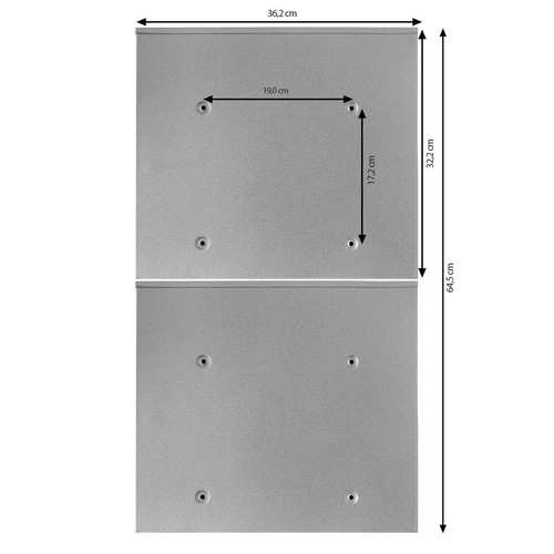 banjado Briefkastenanlage 2 fach Doppelbriefkasten mit Motiv  Bausteine - Bild 6 von 16
