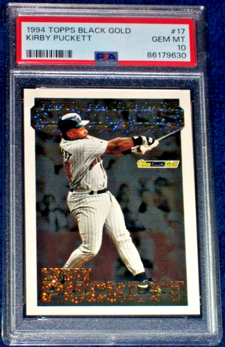1994 Kirby Puckett #17 Topps Black Gold PSA 10 Minnesota Twins