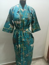 Indian cotton kimono robe women bathrobe summer stylish nightwear gift for her.
