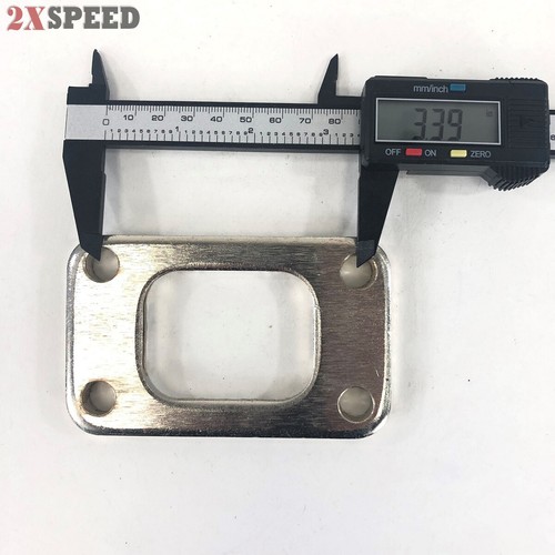 T3 T3/T4 T70 GT35 HX35W HX40W Turbo Manifold side T3 4 Bolt Flange and Gasket - Picture 4 of 9