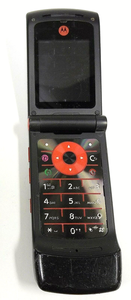 Motorola W510 - Black and Red ( Unlocked ) Rare International Flip