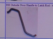 1968 - 74 Amc Amx Javelin Rh Outside Door Handle To Latch Rod 1968 - 74 Amc Amx Javelin Rh Outside Door Handle To Latch Rod