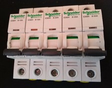 Schneider iC60H Single Pole MCB's 63A, 25A, 20A,16A,10A , 6A, 2A Type B 10K
