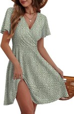 2025 Womens Floral Sundress Elegant Classy Casual Plus Size Summer Outfit