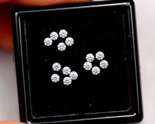 Real Natural Loose Diamond Round 15 PC'S 0.03 CT Lot SI Clarity G-H White Color