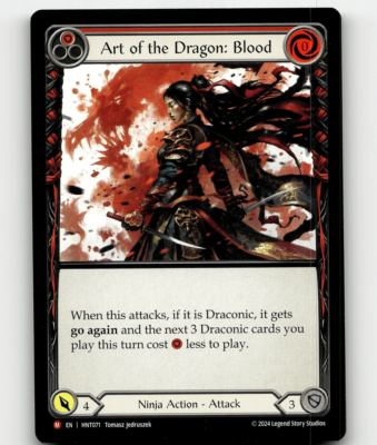 flesh and blood the hunted cards Flesh And Blood Art of the Dragon: Blood HNT071 - The Hunted