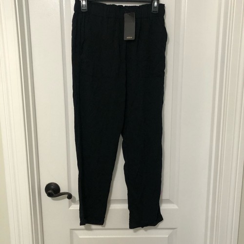Shinestar Women's Pants Elastic Waist Pockets Regular Fit Black Size Medium NWT - Picture 2 of 9