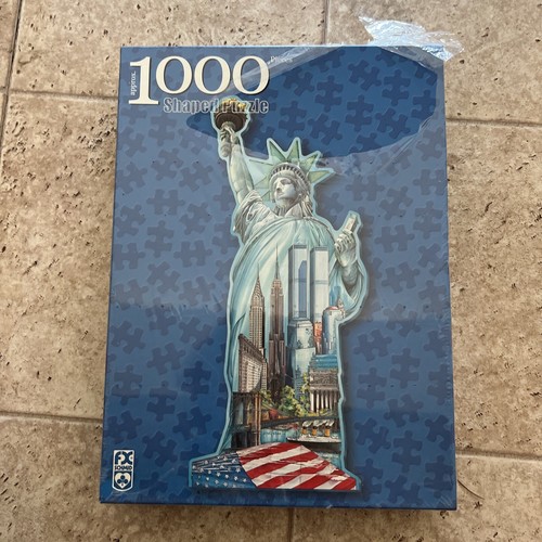 Statue of Liberty Shaped Puzzle 1000 Piece Twin Towers NYC FX Schmid Sealed -New