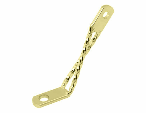 Bike Double Twisted Light Bracket Gold. Bike parts,Bicycle parts.
