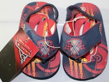DISNEY PIXAR CARS TODDLER FLIP FLOP SANDALS, SIZE SMALL 5-6 