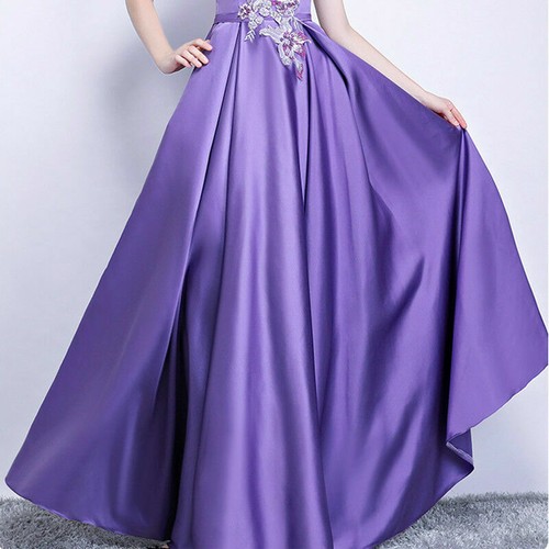 DIY Satin Seidig Stoff Schlicht Dick Tuch Hochzeit Abendkleid Basteln Material - Bild 12 von 12