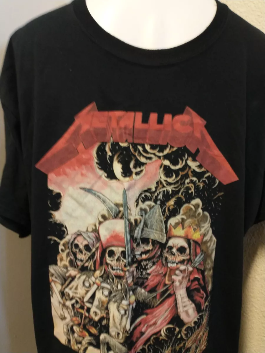 Metallica Skeleton XL Mens T shirt Black Armageddon 4 Horsemen