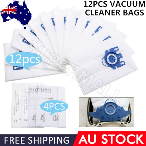 12x Vacuum Cleaner Bags For Miele 3D GN COMPLETE C2 C3 S2 S5 S8 S5211 Models OZ - Picture 1 of 12
