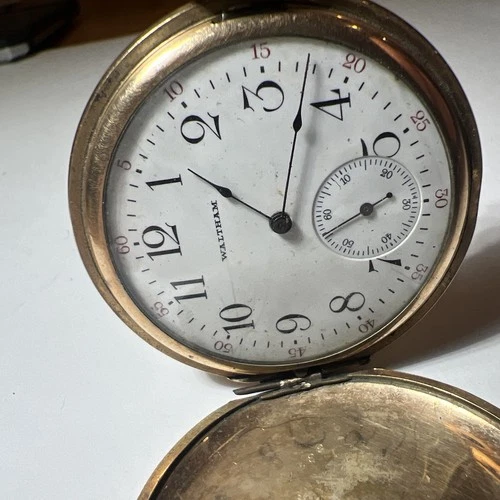 1912 Waltham Model 1894 Pocket Watch Gold Filled 7J 12S Antique Hunting