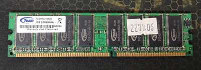 TeamGroup Value UDIMM 1GB, DDR-400, CL3 (TVDR1024M400)