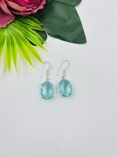 Aquamarine Silver  earring