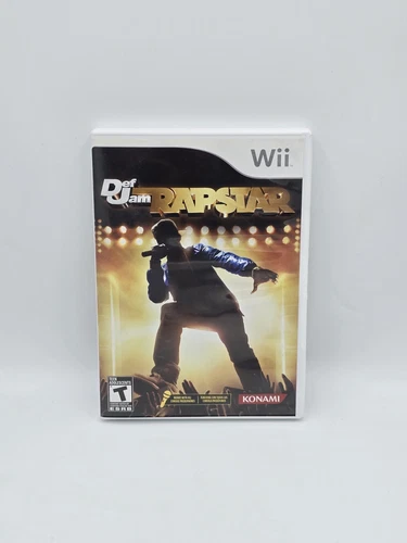 Def Jam Rapstar Wii Game Complete With Manual Tested Karaoke Konami