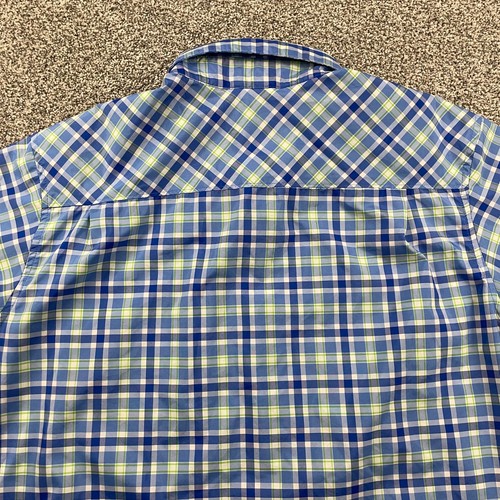 Under Armour Shirt Men XL Blue Plaid Vented Lightweight Outdoors Hiking Fishing - Picture 15 of 15