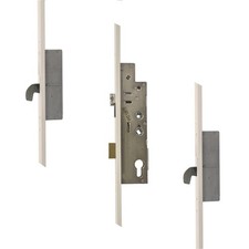 Image of FULLEX Crimebeater 44mm Lever Operated Latch & Deadbolt Twin Spindle - 2 Hook -