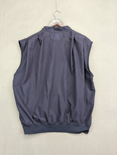 Zero Restriction Men’s 1/4 Button Golf Vest Performance Blue Large - Picture 5 of 6