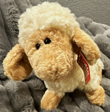 GUND Plush Stuffed Lamb Sheep White/Beige/Tan 9-10 in Small 6069322