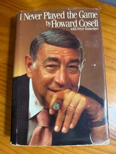 Never Played the Game by Howard Cosell 1985 HC/DJ.