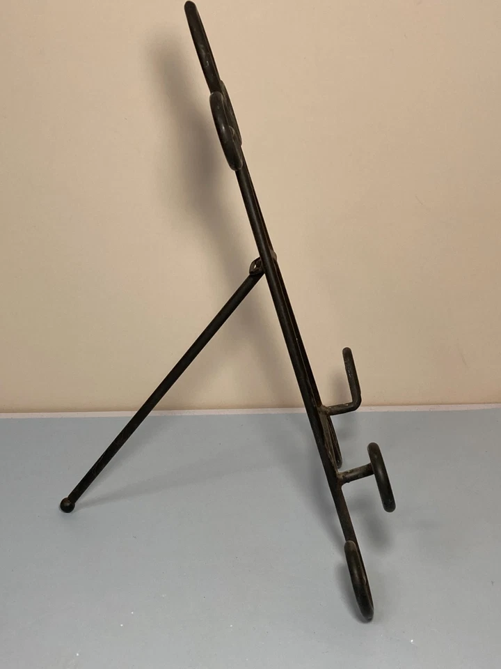 Lote mixto de 4 caballetes vintage de hierro forjado negro y metal Foto 4 de 4