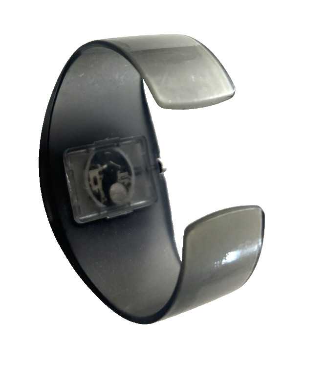 Cool Brand Watch Translucent Dk Gray Acrylic Band… - image 6