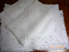 12  Vintage Hardanger Norway Linen placemats Linen Place Mats