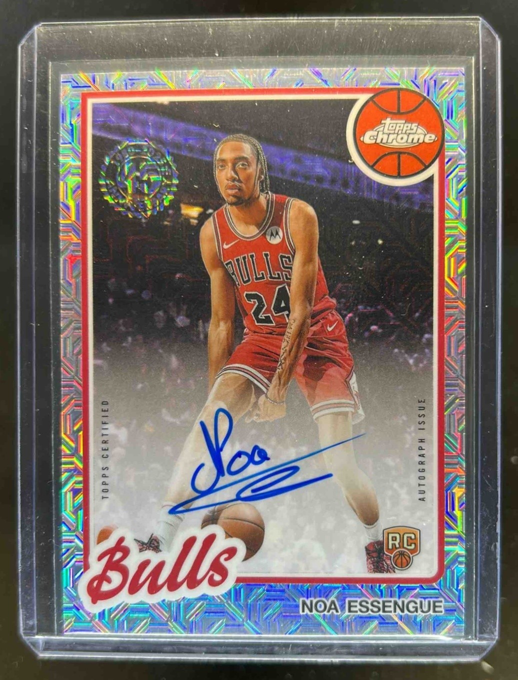 2025-26 Topps Noa Essengue 1980-81 Chrome Rookie Auto Mojo Refractor #80CR2-NE