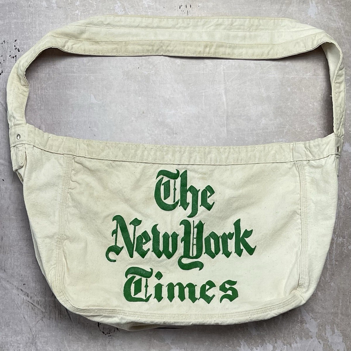 Vintage 1950s New York Times Newsboy Canvas Delivery Bag Newspaper Vintage 1950s New York Times Newsboy Canvas Delivery Bag Newspaper