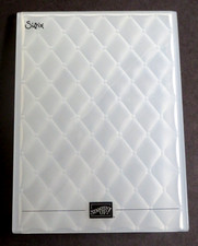 Stampin' Up TUFTED 3D Embossing Folder QUILTED BACKGROUND Diamond Design RETIRED