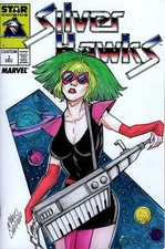 MELODIA silverhawks sketch art custom comic original draw b Marco Carrillo ART