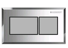 Geberit Pneumatic Dual Flush Plate Button Square Design - Chrome - 116.051.KA.1