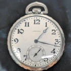 Longines 17.89ABC 12 Size 14k White Gold Filled Mechanical Pocket Watch Antique