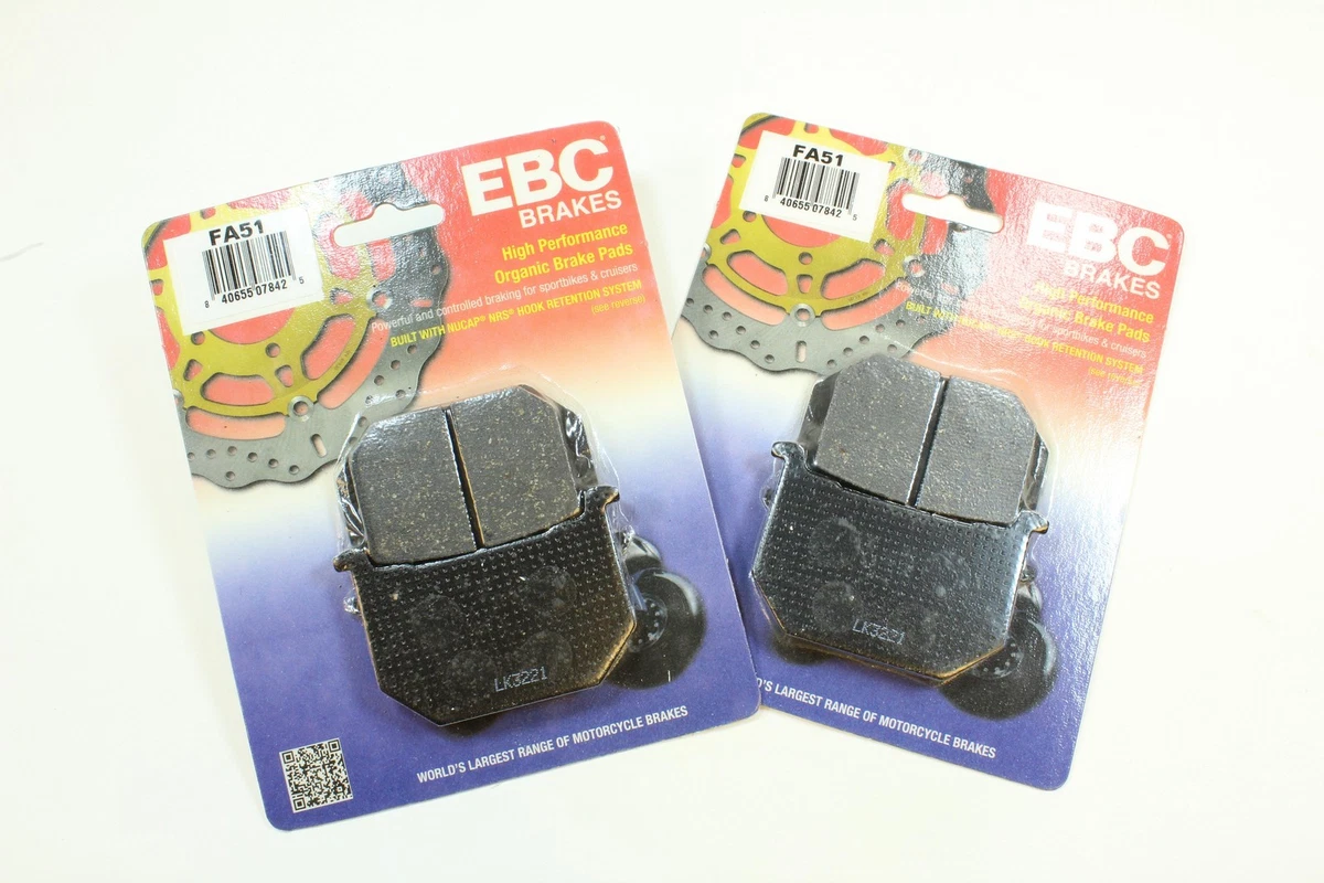 Pastillas De Freno Delanteras EBC FA035 Para Suzuki GS400, GS425, GS750 - Material Orgánico Sin Asbesto