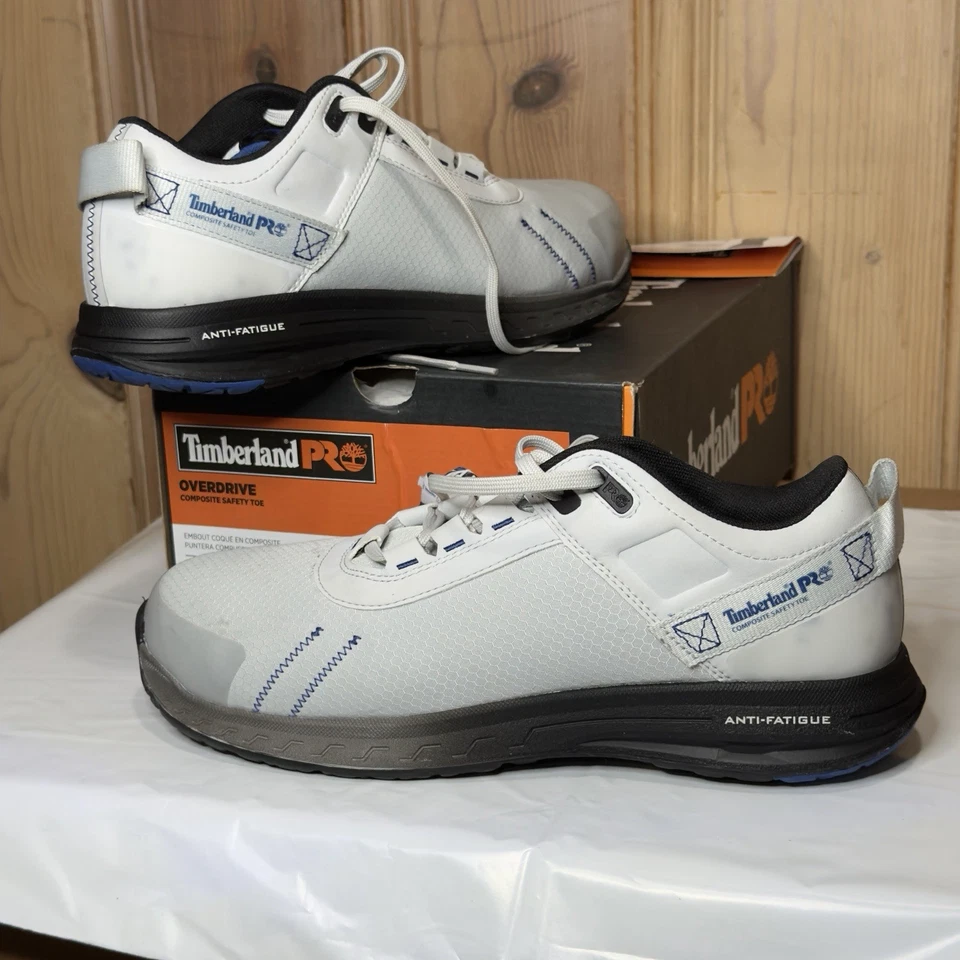 Timberland PRO Overdrive Composite Safety Toe Shoes Gray Men's Size 10 Wide - Image 4 of 4