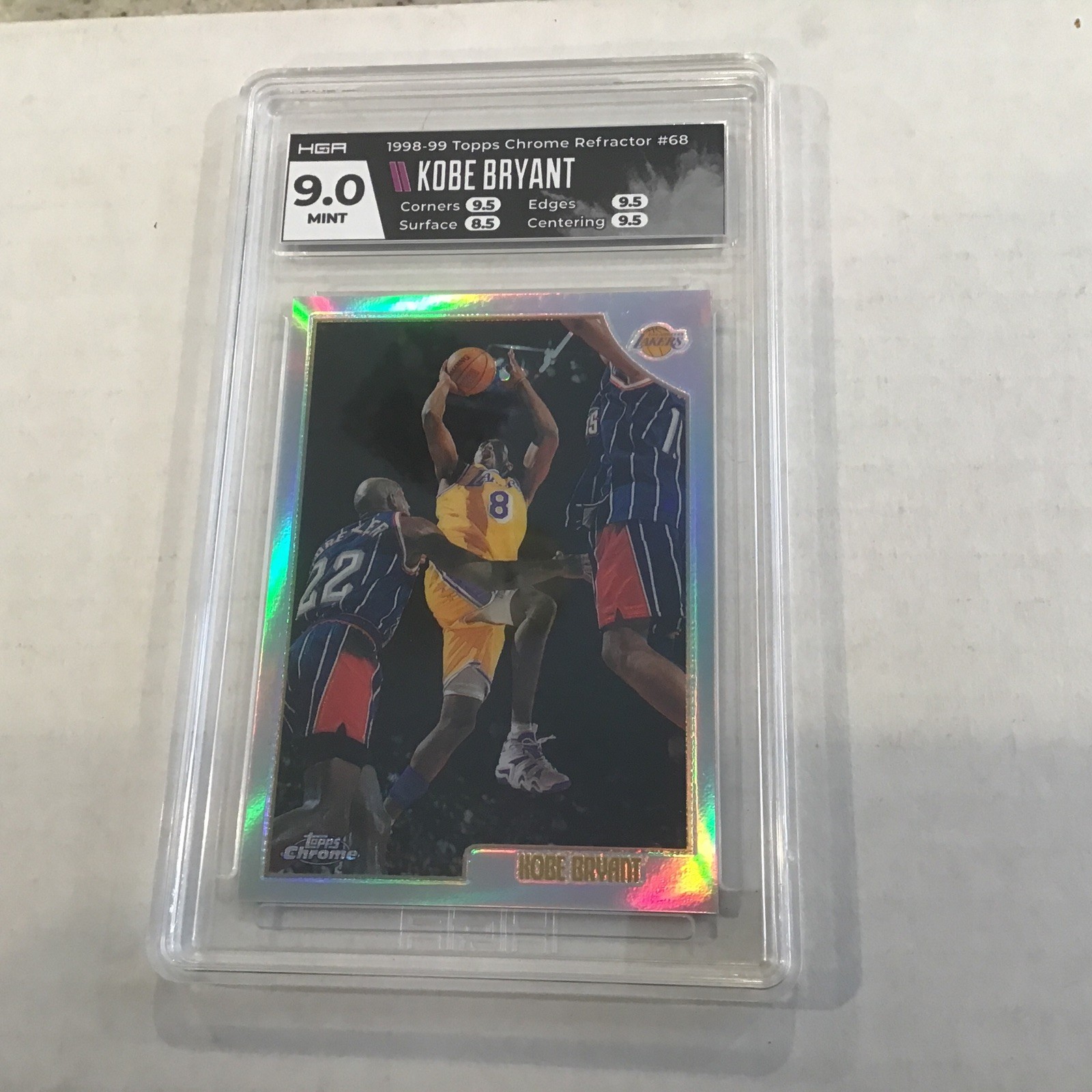 1998 TOPPS CHROME REFRACTOR #68 KOBE BRYANT HGA9 Rare Investment Lakers