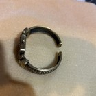 Chico's Watch Women 25mm Brass Tone Black Hinged Cuff Square New Battery 6.25" — photo 2