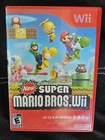 New Super Mario Bros Wii CIB Complete w/ Manual Tested Free Shipping