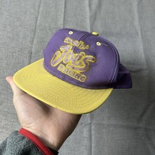Smokin Joe's Racing Snapback Hat Camel Purple Yellow 90s USA Made